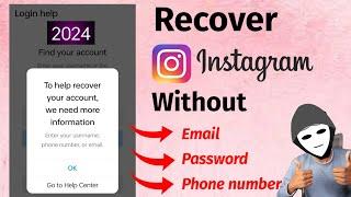 How to Recover Instagram account without Email and Phone number 2025 | instagram hack recover 2025