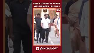 Congress MP Rahul Gandhi At Kargil War Memorial In Dras, Ladakh