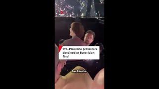 Pro-Palestine protesters detained at Eurovision final
