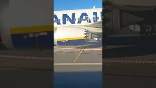 Boarding the aircraft  from Bergerac airport to London Stansted with Ryanair