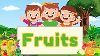 Fruit Names | Learn Fruit Names with Pictures | English Vocabulary | Kids & Toddlers Learning