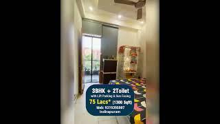 3BHK + 2T 1300 SqFt Luxury Builder Floor In Indirapuram || Lift Facility || East Facing Property