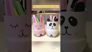 Easiest aesthetic desk decor ideas WITHOUT MONEY ️ #aesthetic #decor #Korean #howto