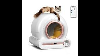 Automatic smart cat litter box, self-cleaning cat toilet, large pet toilet / 자동 스마트 고양이 쓰레기통