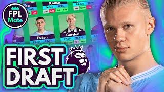 FPL 2024/25 MY FIRST DRAFT TEAM GW1! | Fantasy Premier League New Season Team Selection