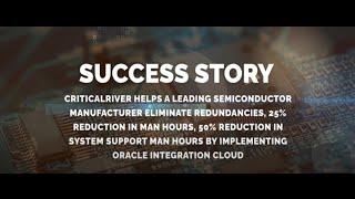 How to reduce the man hours by 50% by Oracle Integration Cloud | Case Study - Critical River