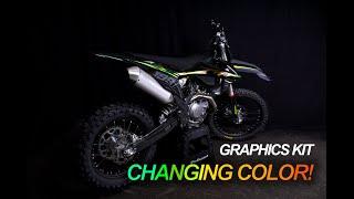 Custom MX Graphics kit with changing colors | SCRUB Designz