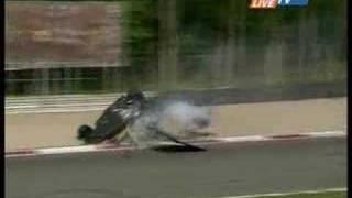 Ortelli's crash Le Mans Series at Monza 2008 (replays)