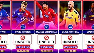 Unsold Players List IPL Auction 2025