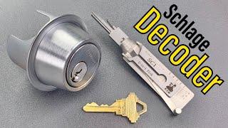 [1244] Schlage Deadbolt OWNED By Lishi Pick/Decoder