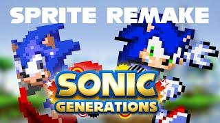 Sonic Generations Intro - Sprite Animated Remake!