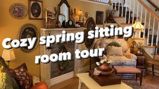 EARLY SPRING ROOM TOUR | SITTING ROOM | THRIFTED | VINTAGE | STYLED | COZY