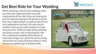 Sydney Wedding Car Rental Company | weCars