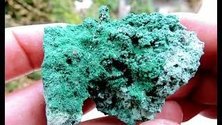 Conichalcite and Olivenite mineral specimen from the Lavrion mines in Greece