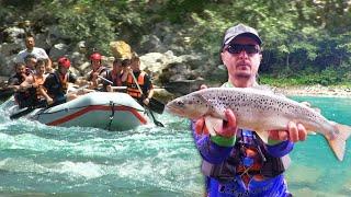 Pecanje pastrmke na reci Drini kod Foče - Rafting Tarom i Drinom | Fishing brown trout FULL VIDEO