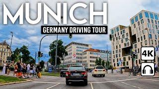 MUNICH, Germany  4K Sunny Day Driving Tour ️