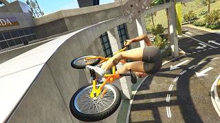 GTA 5 EPIC BMX STUNTS Race #12 (GTA 5 PC Stunts)