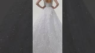 Sequin wedding gown #luxury #luxuryfashion #luxurywedding #weddingdress #weddinggown #trendingshorts