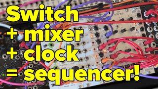 Patching a modular sequencer from basic building blocks