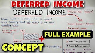 Deferred Income - Adjusting Entry - By Saheb Academy