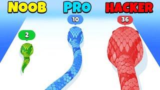 NOOB vs PRO vs HACKER - Snake Run Race