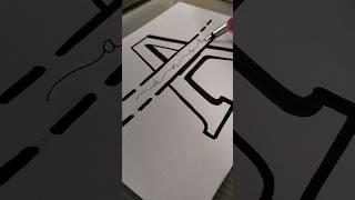 calligraphy - Anshu with name logo #calligraphy #lettering #shortsfeeds #creative