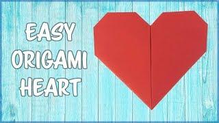 How to make an Origami Heart - Fold by fold, paper instructions! (Easy!)