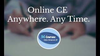 Online Chiropractic CE Seminars for Chiro Classes DC courses hours continuing education ceu credits