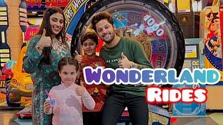 Wonderland rides with amal and umema  | what a fun day with family  | maza a gya bachon k saath