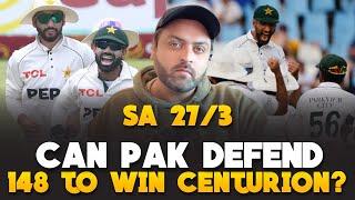 SA 27/3 Can Pakistan defend 148 to win Centurion test?  Pakistan vs South Africa 1st Test