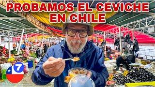 PROBAMOS CEVICHE en CHILE en el MERCADO de VALDIVIA y ESTO NOS PASÓ! #valdivia #chile #mercado