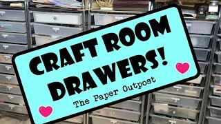 Craftroom Drawers! The Craftroom Reckoning continues... The Paper Outpost! :)