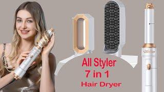 Best 7 -in-1 Hair Dryer Brush Set For Women  // Best hair dryer brush set