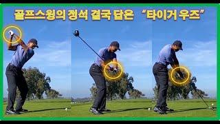 골프 스윙의 정석 "결국 답"은  타이거 우즈 퍼펙트 우드, 드라이버 스윙 & 슬로우모션 #Tiger Woods Perfect wood&Driver Swing,Slow motion