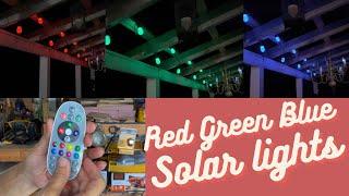 COMPLETE How To Installation Guide for the Red Green Blue Solar Powered String Lights from Sunforce