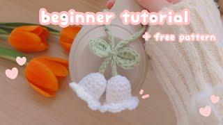 crochet lily of the valley  headphone accessory | crochet for beginner | EASY & QUICK CROCHET