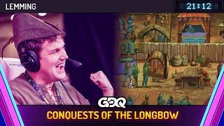 Conquests of the Longbow by Lemming in 21:12 - Awesome Games Done Quick 2025