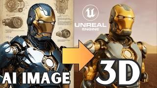 How Good is AI Art to 3D Model Generation? Unreal Engine & Rodin