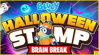 Bluey Brain Breaks Party  Halloween Brain Break | Danny Go! Noodle | Just Dance | Freeze Dance