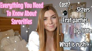 Everything You NEED to Know Before Joining a Sorority | COST, RUSH TIPS, OUTFITS, SORORITY 101