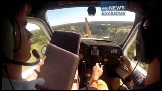 Cockpit footage captures moment light plane loses power | ABC News