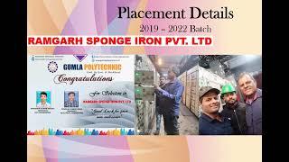 Placement 2019-22, Gumla Polytechnic, Gumla, Jharkhand