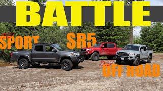 Toyota Tacoma SR5 vs TRD Sport vs TRD Off