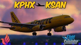 MSFS live | Spirit Airlines | Fenix A320-200 | Phoenix (KPHX)  San Diego (KSAN) #msfs2024