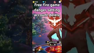 Free fire Game danger setting#Youtubegaming #Totalgaming  #Pcgaming #freefire #Payal gaming