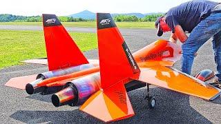 INSANE MANEUVERS WITH THRUST VECTOR!! HUGE SUCHOI SU-30 RC TURBINE JET MODEL FLIGHT DEMONSTRATION