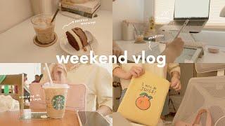 weekend study vlog  productive days, going to a cafe, study timelapse