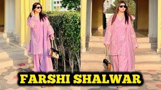 VIRAL FARSHI SHALWAR STICHING IDEAS | Maria b k design market mein dhoond liye