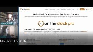 OnTheClock Demo and Q & A for Accountants, Bookkeepers, Payroll Professionals