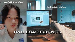 cramming for final exams  | study vlog | stem student, no sleep, 8am exams | TAYLOR'S UNIVERSITY